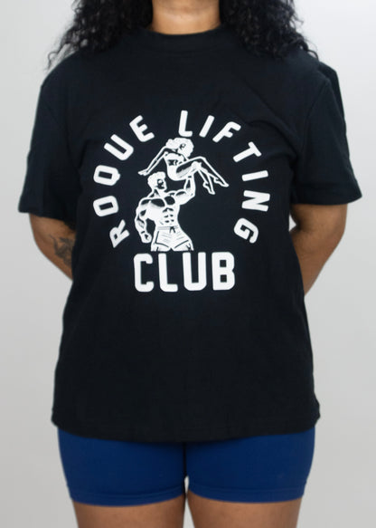 Roque Lifting Club Graphic Tee in Black