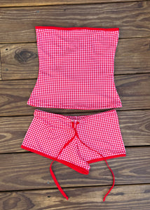 Gingham Shorts Set - 1 of 1 (SIZE M)