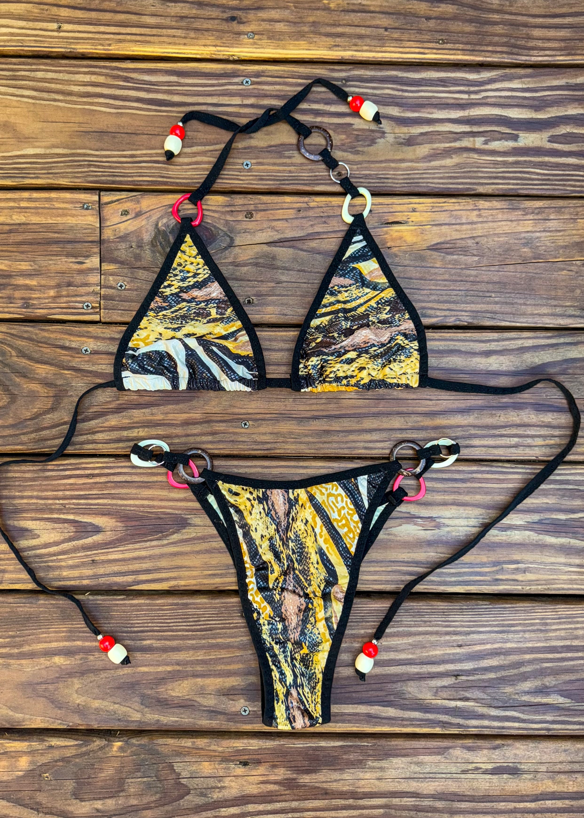 Animal Print Ring Kini - 1 of 1 (SIZE L)