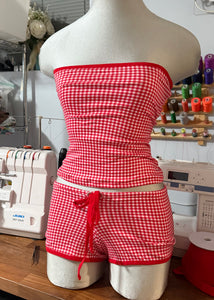 Gingham Shorts Set - 1 of 1 (SIZE M)