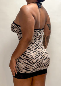 Lacey Dress in Zebra