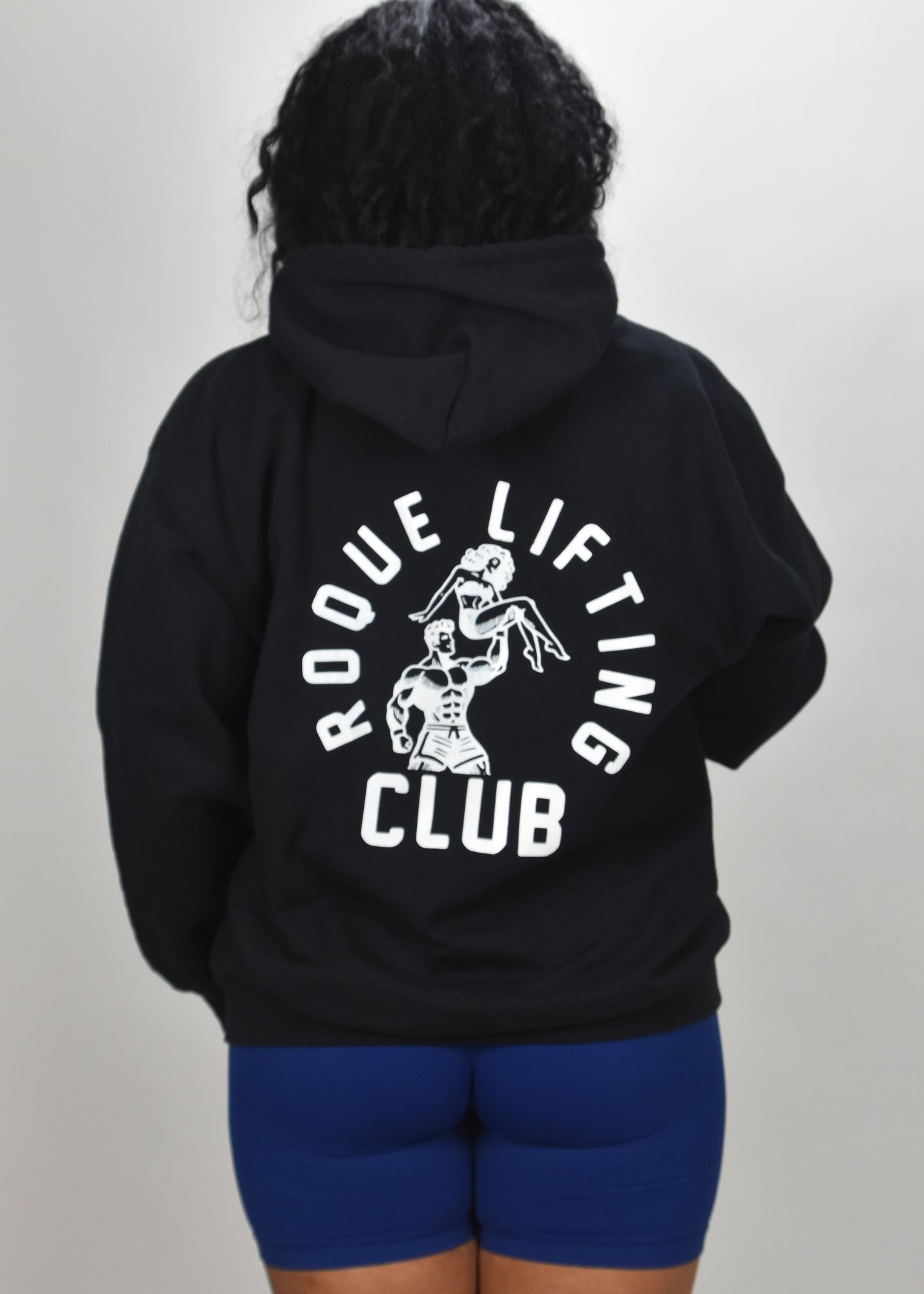 Roque Lifting Club Graphic Hoodie in Black