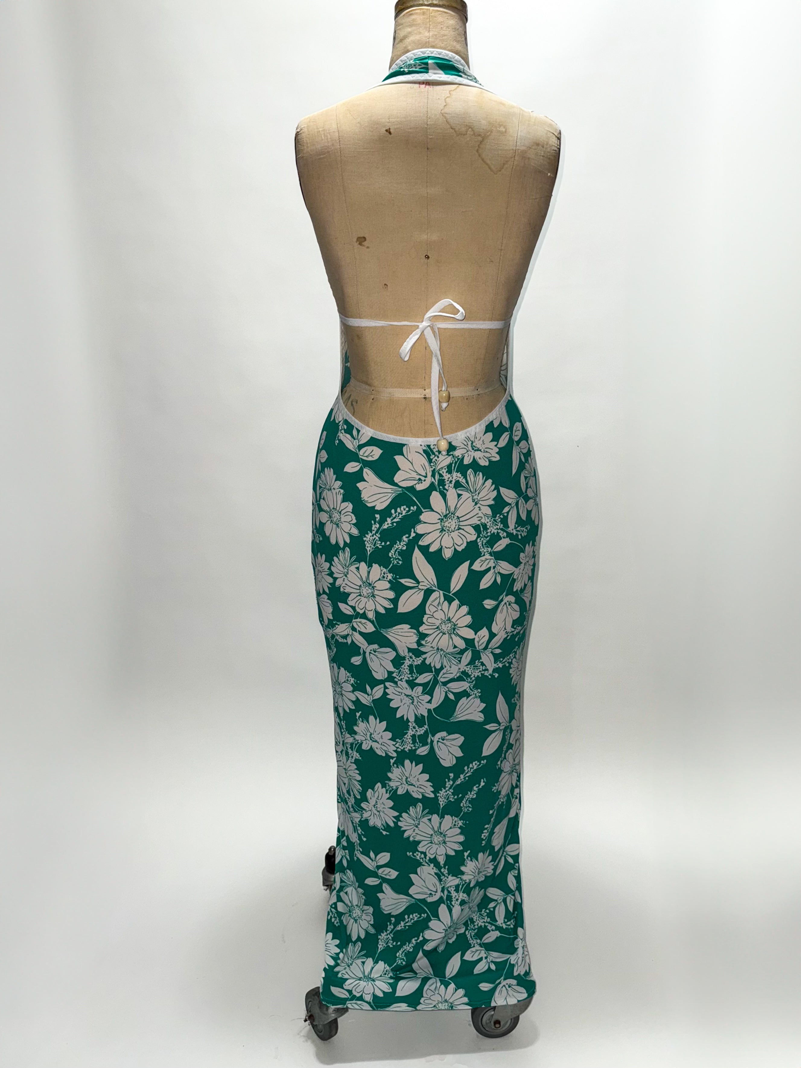 Green Floral Dress - 1 of 1 (SIZE M)