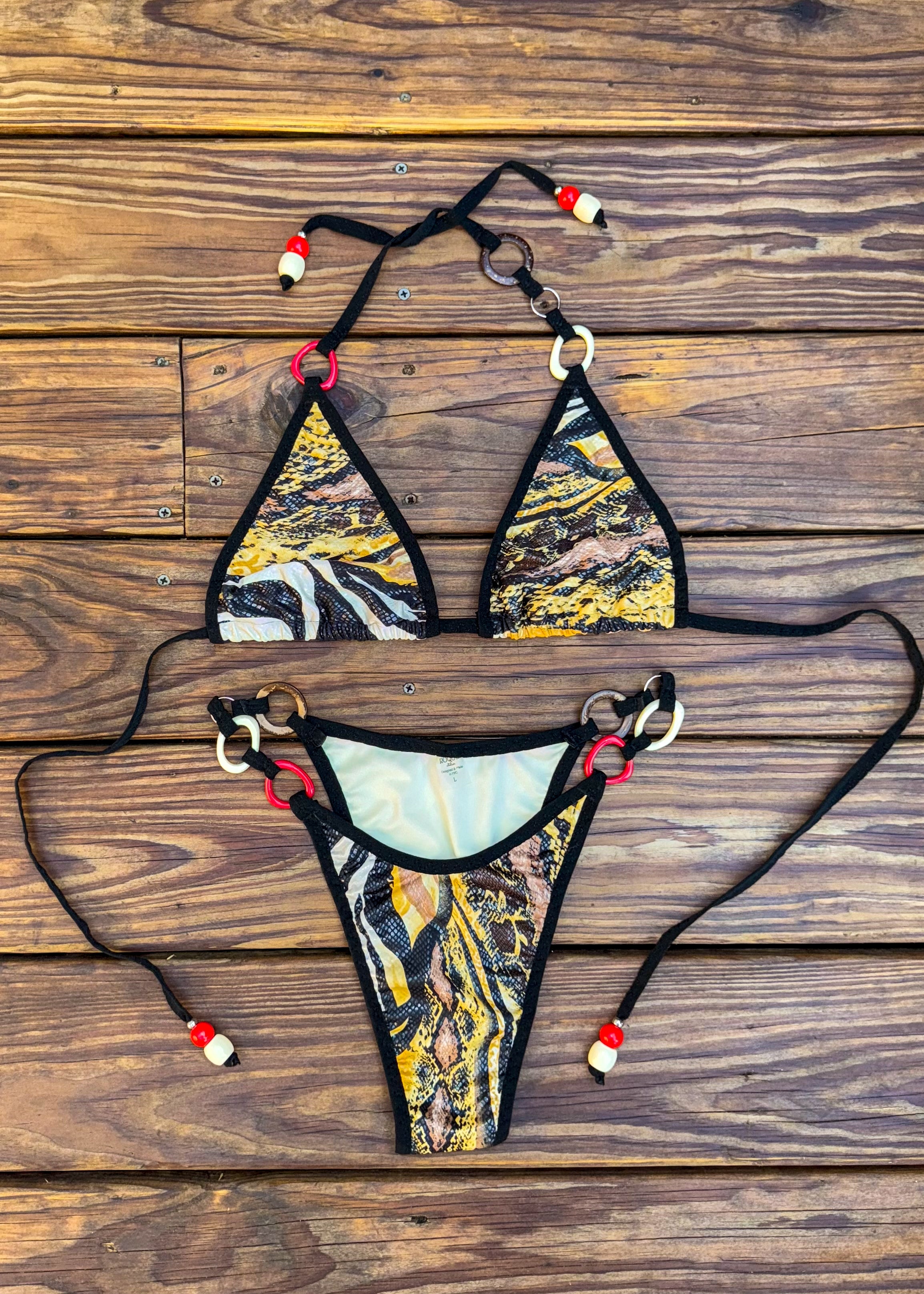 Animal Print Ring Kini - 1 of 1 (SIZE L)