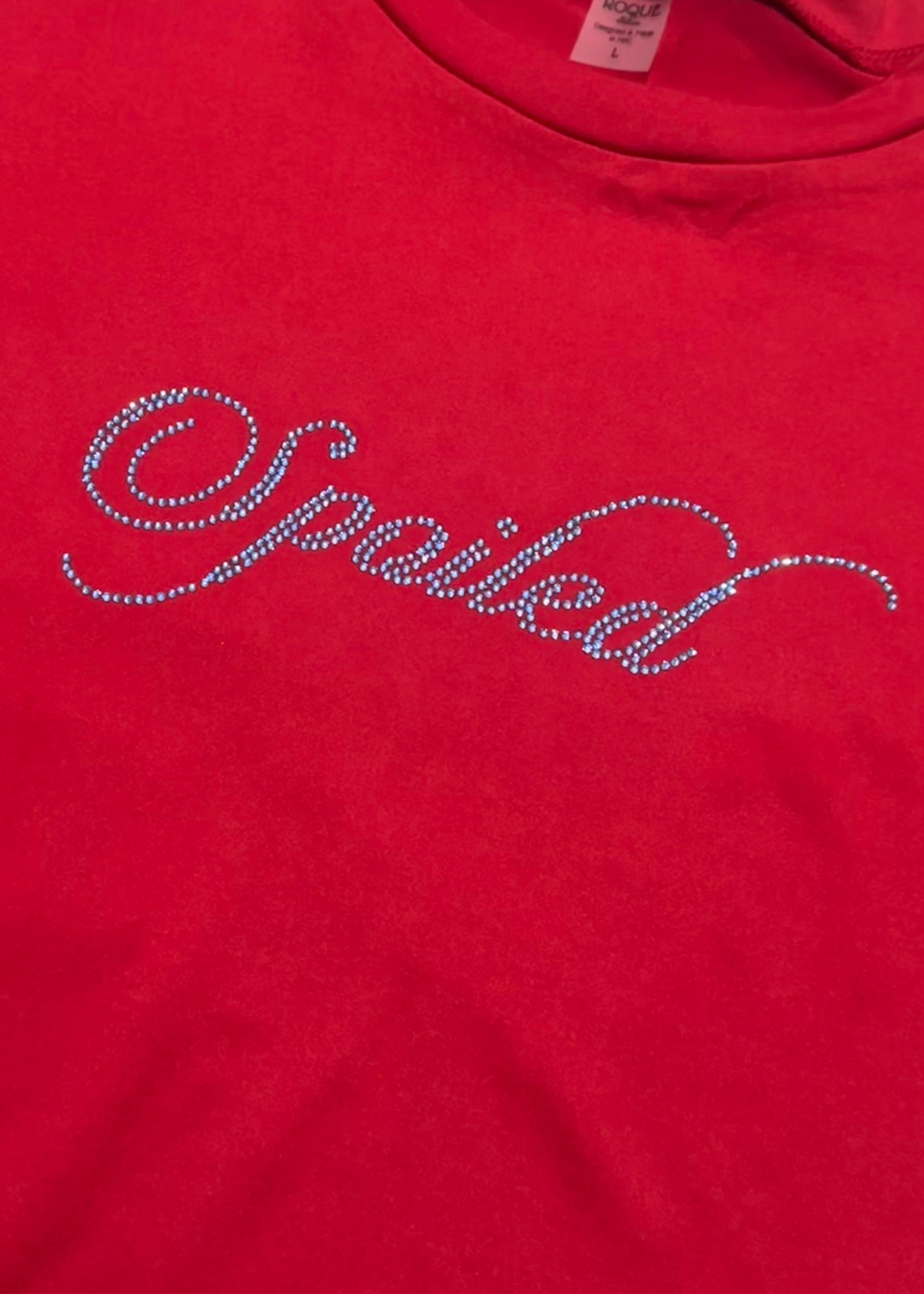 Spoiled Baby Tee in Red