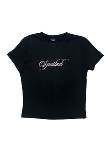 Spoiled Baby Tee in Black